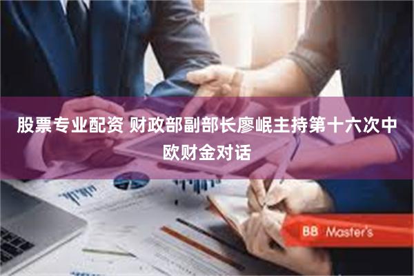 股票专业配资 财政部副部长廖岷主持第十六次中欧财金对话
