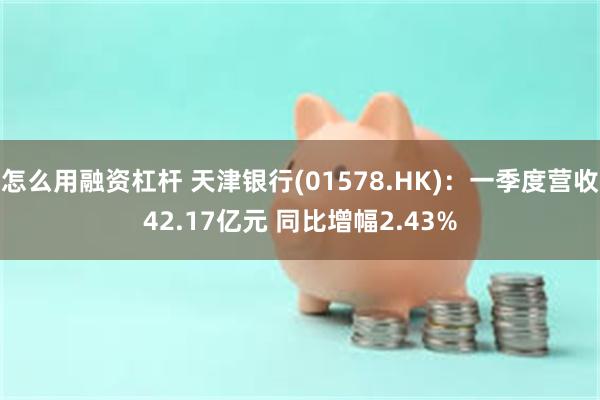 怎么用融资杠杆 天津银行(01578.HK)：一季度营收42.17亿元 同比增幅2.43%