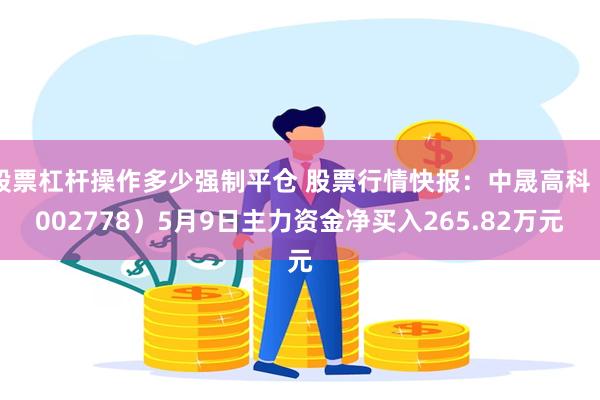 股票杠杆操作多少强制平仓 股票行情快报：中晟高科（002778）5月9日主力资金净买入265.82万元