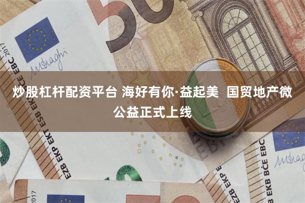 炒股杠杆配资平台 海好有你·益起美  国贸地产微公益正式上线