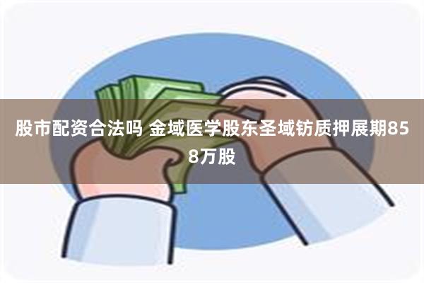 股市配资合法吗 金域医学股东圣域钫质押展期858万股